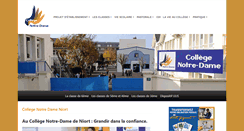 Desktop Screenshot of college-notredame-niort.com
